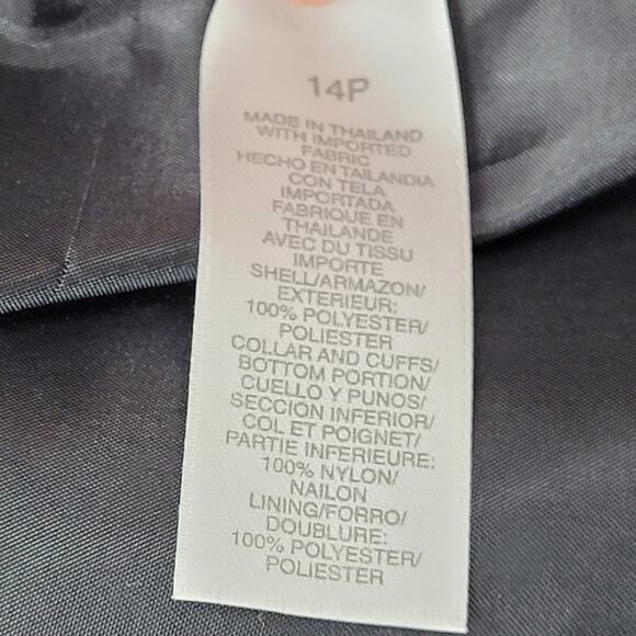 Liz Claiborne Vintage Black Lace Trim 3 Button‎ Whimsy  Midi Shirt Set Suit - Picture 14 of 16